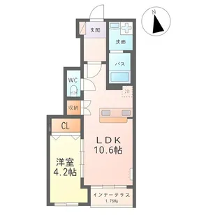 福島県郡山市大槻町字東阿良久【アパート】の間取り