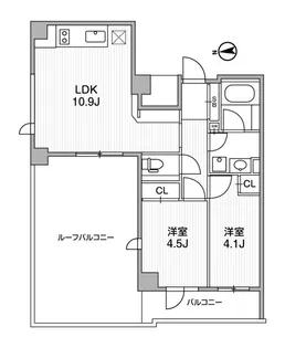 Lighthouse中馬込【3階】の間取り