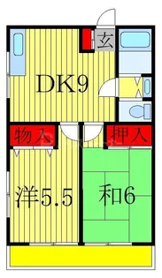 千葉県柏市亀甲台町1【アパート】の間取り