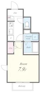 ミロワール中板橋【1階】の間取り