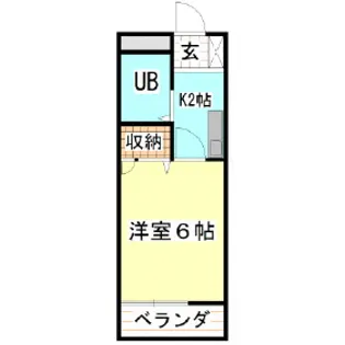 ガーデンシティーA【3階】の間取り