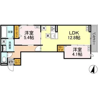ウィンドテラス瑞江【1階】の間取り