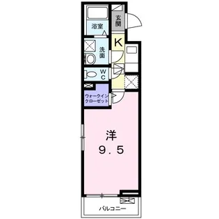 ソレイユ A【1階】の間取り