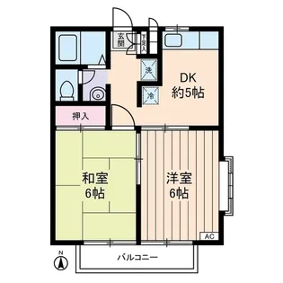 エステートロイヤル7号棟【2階】の間取り