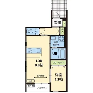 ハドルハシヌマ【1階】の間取り