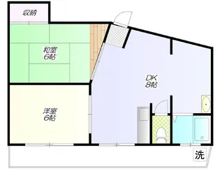 岳洋マンション【7階】の間取り