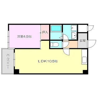 レクシア上新庄【1階】の間取り