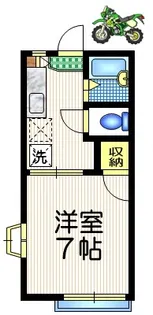 カトレアハイツ【1階】の間取り