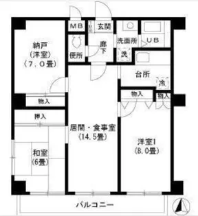 ファミールコジマ【3階】の間取り