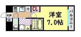 S-RESIDENCE難波大国町Uno【9階】の間取り