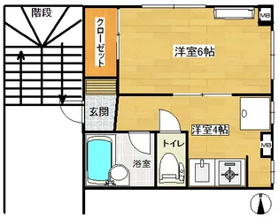ラポール和泉【1階】の間取り