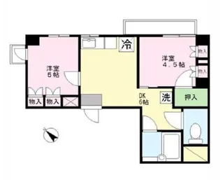 JLBグランエクリュ後楽園【2階】の間取り