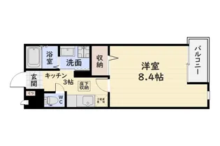 ラピロス武【1階】の間取り