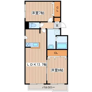 サウスルミナーレ【4階】の間取り