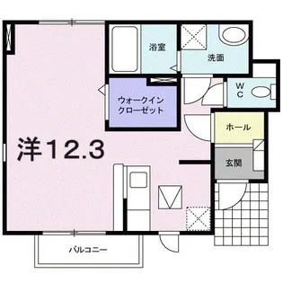 ラ・フェリーチェII【1階】の間取り