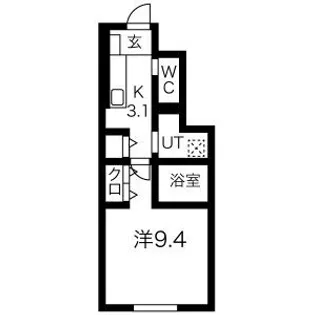 ボヌールテラス【1階】の間取り