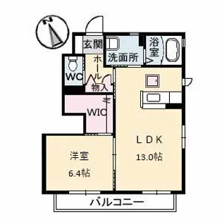 シャーメゾン・クルー【1階】の間取り