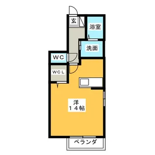 Happiness(ハピネス)【2階】の間取り