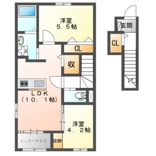 コンフォール青山【2階】の間取り