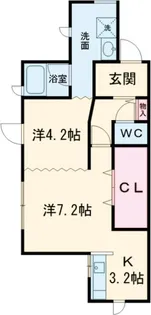 ナチュリラA【2階】の間取り
