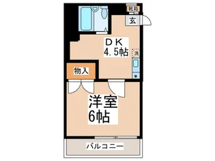 ヒルズ梅野【3階】の間取り