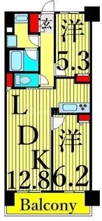 レジディア南千住【10階】の間取り