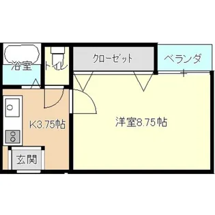 グレース上堂B【1階】の間取り