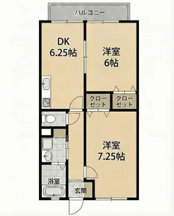 白芳荘30号館【2階】の間取り