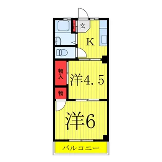 ミユキハイツ【3階】の間取り