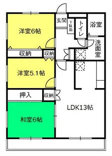 敬和レジデンス【2階】の間取り
