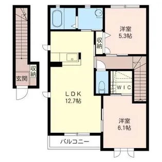 クレストウッド【2階】の間取り