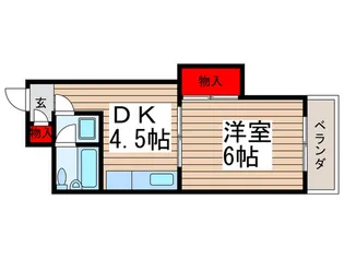 シティ原木中山【3階】の間取り