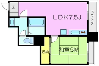 ツインドエルひぐらし【6階】の間取り