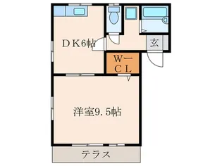 ボヌールI【2階】の間取り