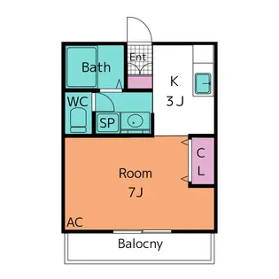 グリーンサイド【1階】の間取り