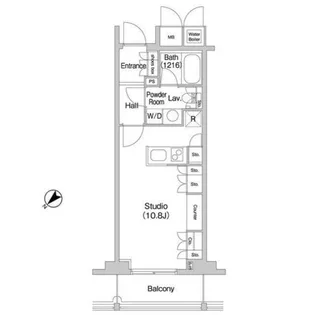 コンフォリア北参道【14階】の間取り