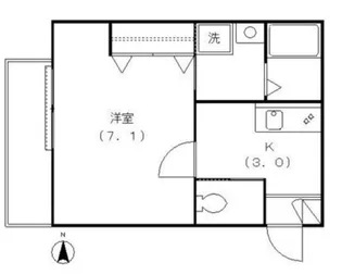 ヴィラ青葉台【2階】の間取り