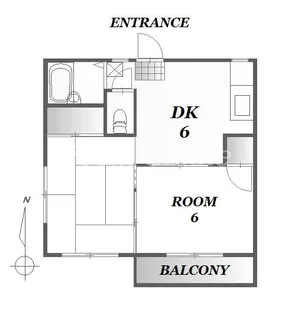 エルムハウス【1階】の間取り