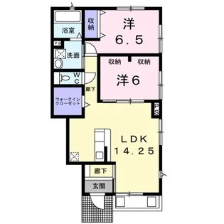 メゾン・ド・シエルI【1階】の間取り