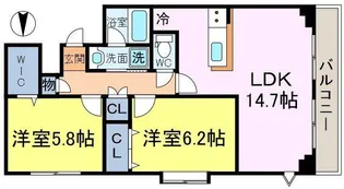 MONA VALEII【1階】の間取り