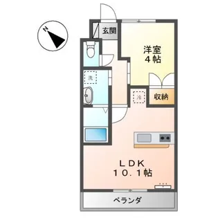 アルファー【1階】の間取り