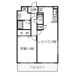 レスティア【3階】の間取り