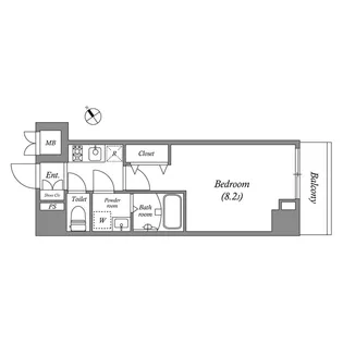GRAN PASEO田端D【6階】の間取り
