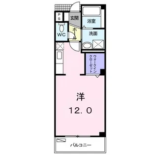 エステビエント【3階】の間取り