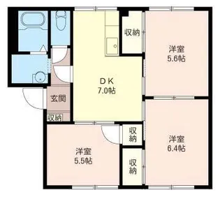 サンハイムヒロ【1階】の間取り