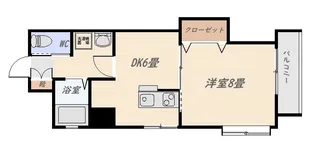 フォンス加治屋町【2階】の間取り