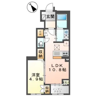 メゾン・サンエコ【1階】の間取り