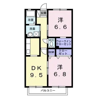 プリシラI【1階】の間取り