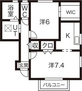 ファンハウス レンテ【1階】の間取り