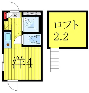 ククリ ザ レジデンス池袋【1階】の間取り